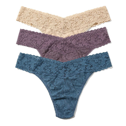 Pack de 3 panties con encaje Original Rise-ONE SIZE